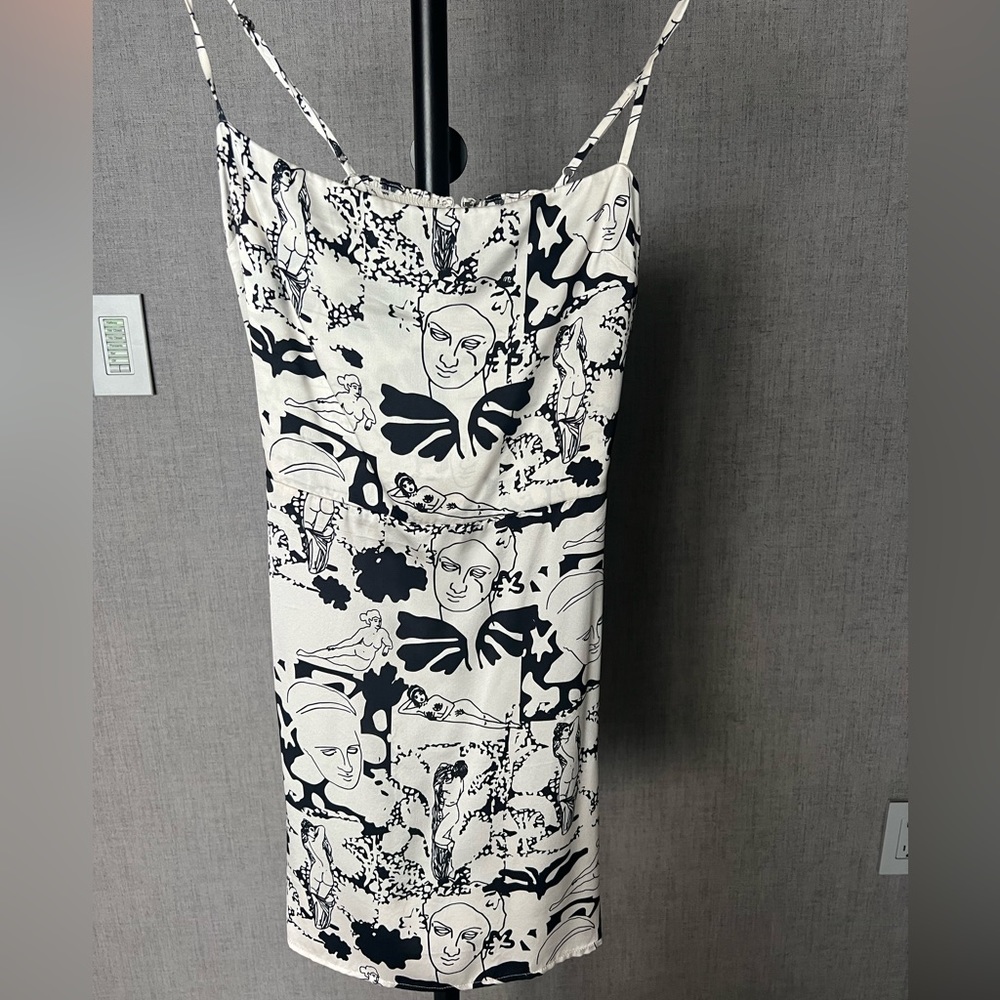 Reformation mini silk dress